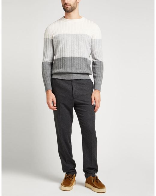 Dolce & Gabbana Gray Tweed Tapered Trousers for men