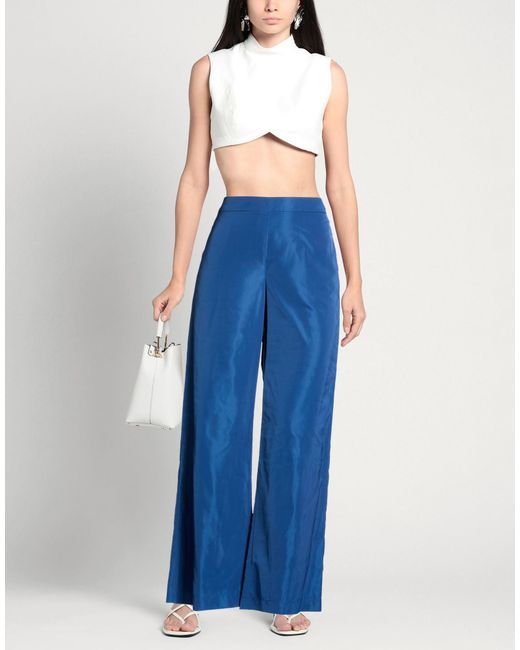 Patrizia Pepe Blue Pants Polyester