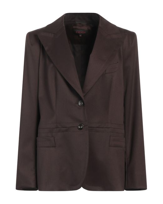 ESCADA Black Blazer Virgin Wool, Elastane