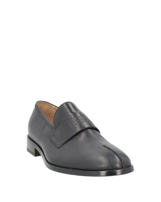 MM6 by Maison Margiela Gray Loafers Leather for men