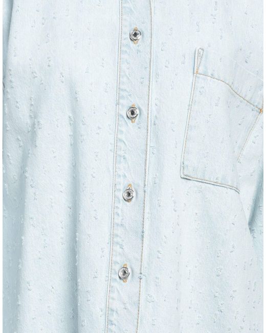 MSGM Blue Denim Shirt