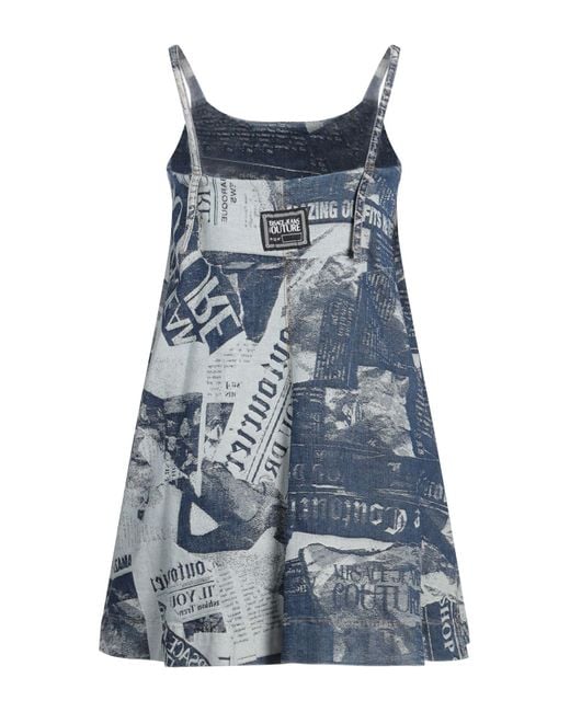 Versace Jeans Couture Blue Mini-Kleid