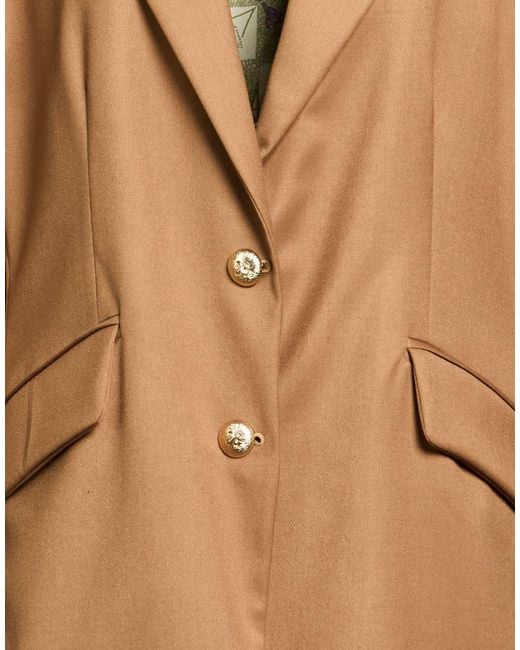 Nora Barth Brown Blazer Polyester, Viscose, Cotton, Elastane