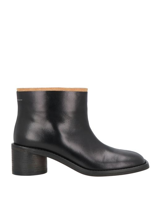 MM6 by Maison Martin Margiela Black Ankle Boots