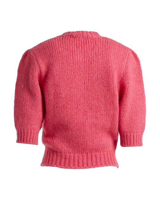 Alessandra Rich Pink Sweater Alpaca Wool, Polyamide, Wool