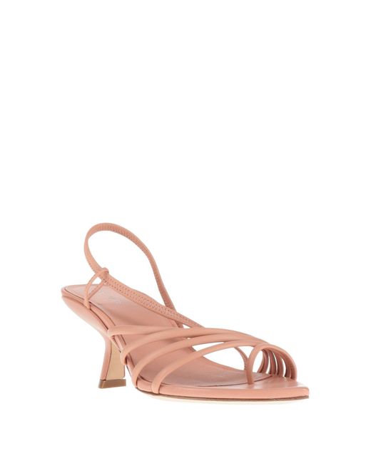 Vic Matié Pink Fuchsia Thong Sandal Leather