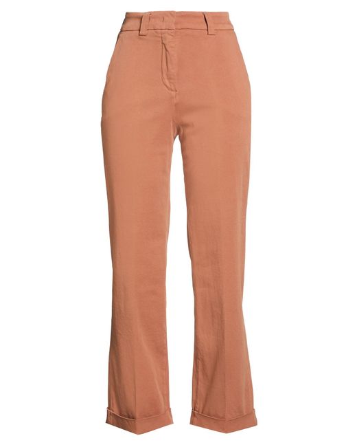 Peuterey Brown Pants Cotton, Elastomultiester, Elastane