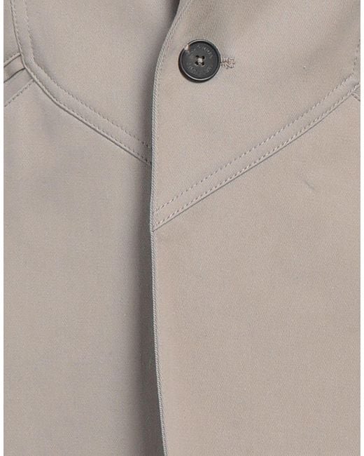 Les Hommes Gray Blazer Cotton, Elastane for men