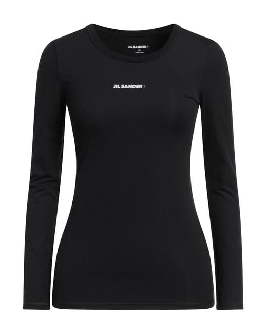 Jil Sander Black T-Shirt Polyamide, Elastane