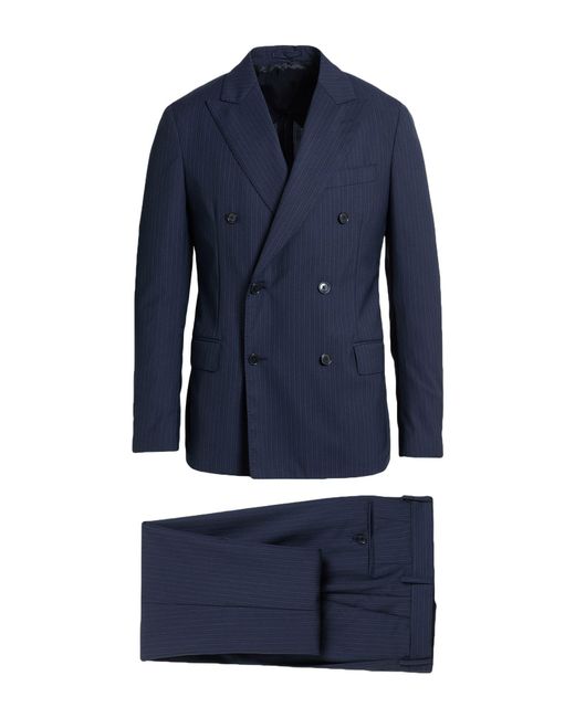Lardini Blue Midnight Suit Wool for men