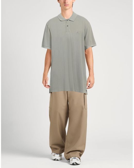 C P Company Gray Polo Shirt for men