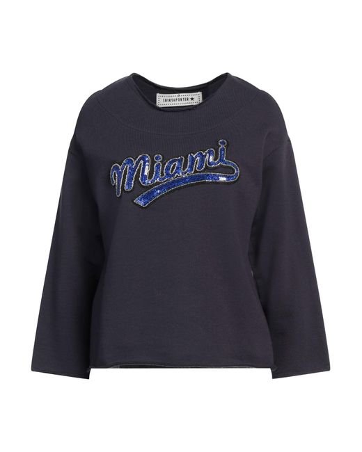 Shirtaporter Blue Sweatshirt Cotton