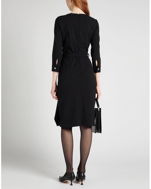 Alberta Ferretti Black Midi-Kleid