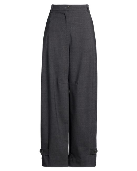 P.A.R.O.S.H. Gray P.A.R.O..H. Pants Virgin Wool, Elastane
