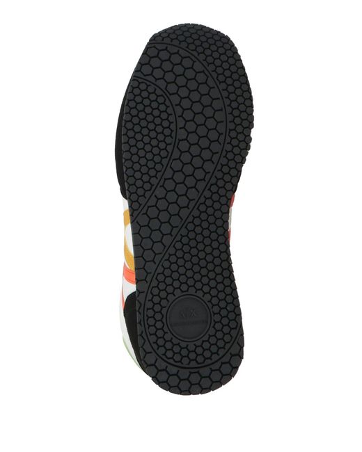 ARMANI EXCHANGE Black Sneakers Polyamide, Polyurethane, Polyester for men