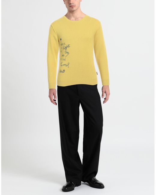 Bob Yellow Sweater Wool, Viscose, Polyamide, Cashmere for men