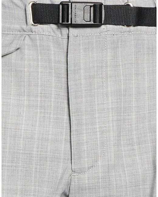 White Sand Gray Light Pants Polyester, Virgin Wool, Elastane for men