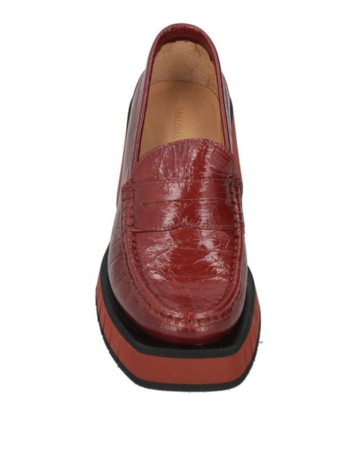 Paloma Barceló Red Loafers Leather