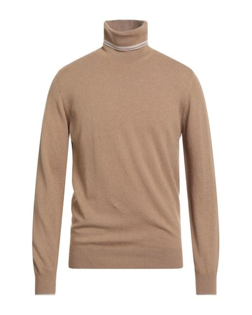 Alpha Studio Brown Turtleneck for men