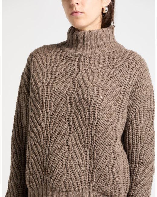 Aragona Brown Turtleneck