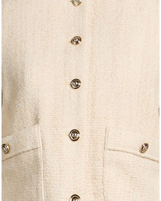 Maje Natural Jacket Polyester, Acrylic, Wool, Polyamide