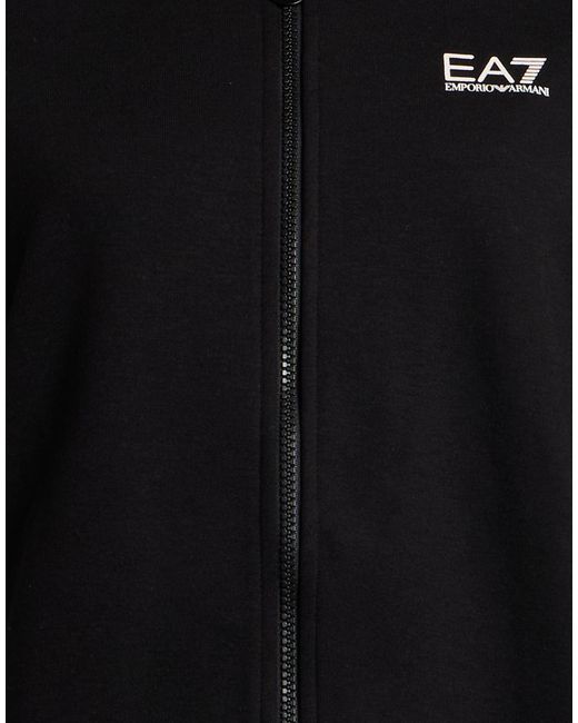 EA7 Black Tracksuit Polyester, Cotton