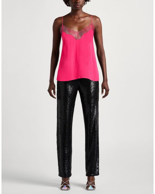 Patrizia Pepe Pink Top Viscose, Polyamide