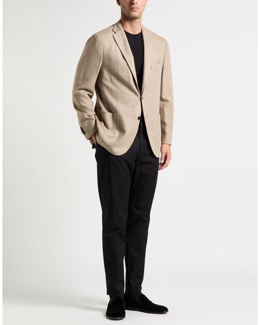 Boglioli Brown Blazer Lyocell, Virgin Wool, Polyester for men