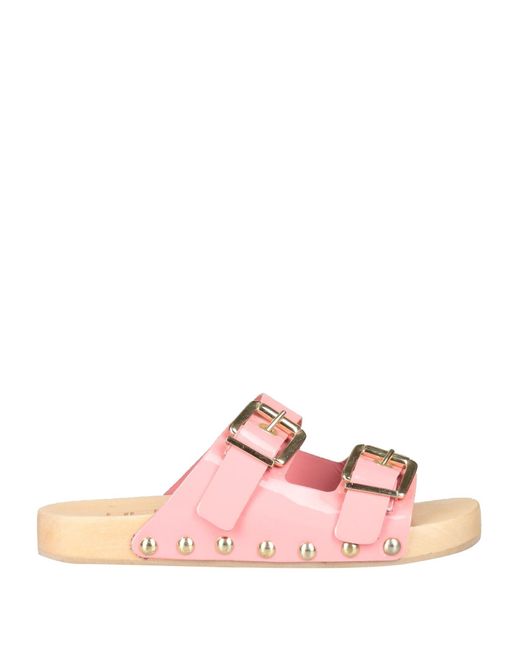 NCUB Pink Mules & Clogs Soft Leather