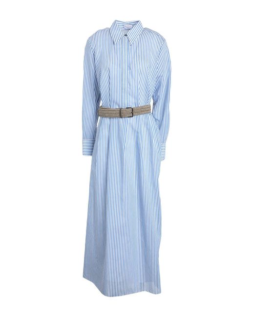 Robe longue Brunello Cucinelli en coloris Blue