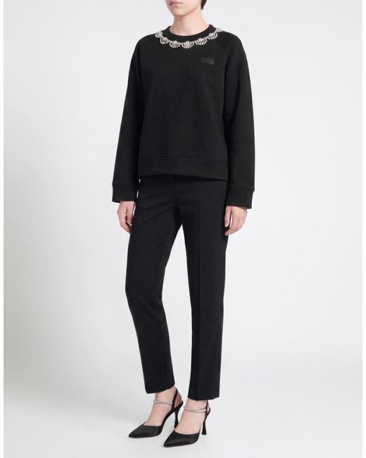 N°21 Black Sweatshirt Viscose, Glass