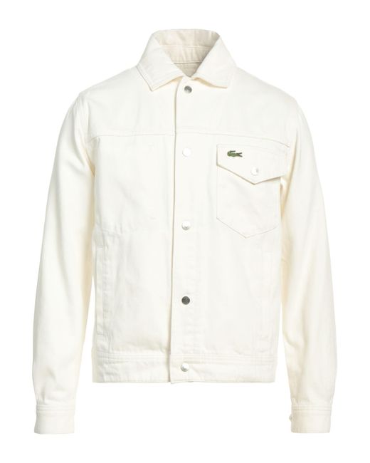 Lacoste White Denim Outerwear for men