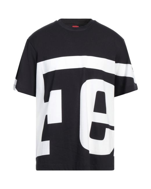 Ferrari Men's Black T-Shirt Cotton