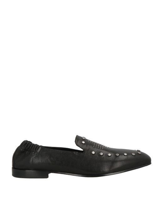 MICH SIMON Black Loafers Leather for men