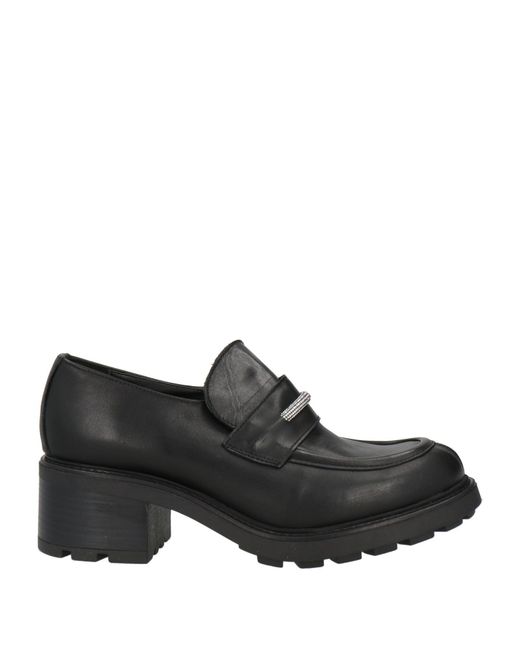 Divine Follie Black Loafers Calfskin