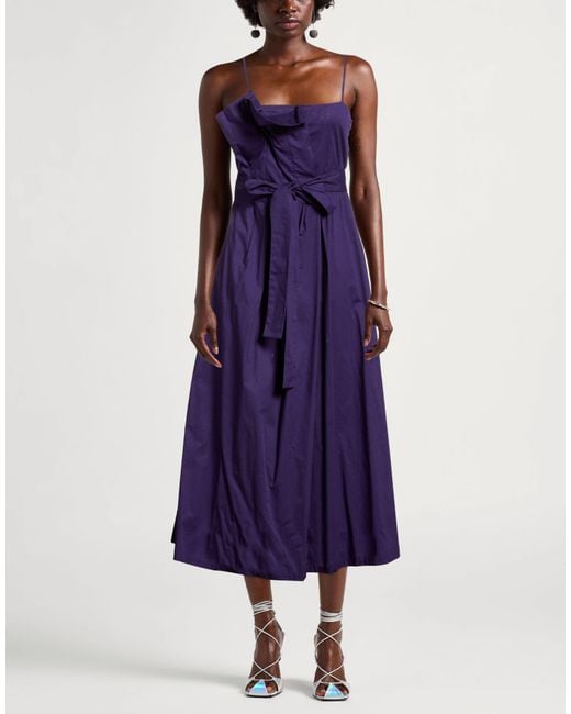 Alpha Studio Purple Midi Dresses