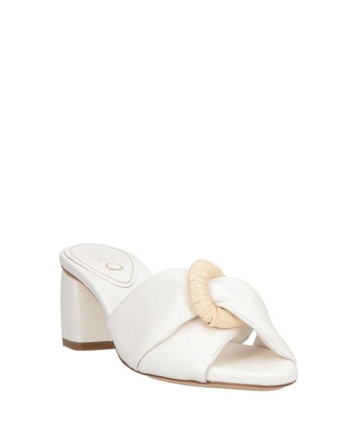 Rodo Natural Ivory Sandals Leather