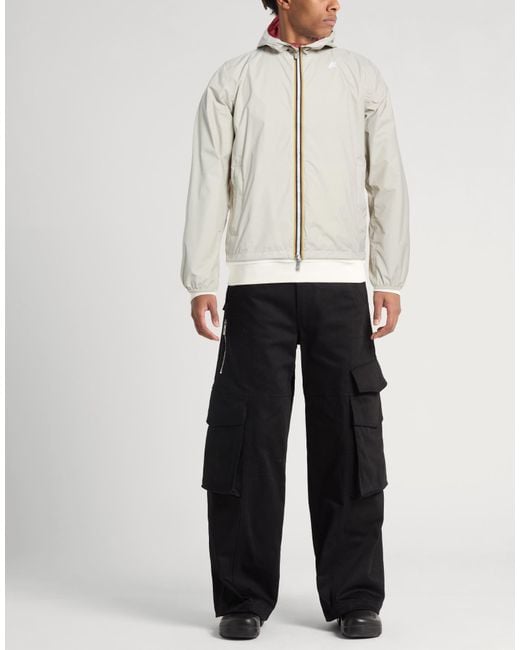 K-Way White Jacket Recycled Nylon for men