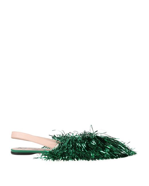 N°21 Green Ballet Flats