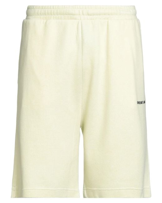 Helmut Lang Natural Shorts & Bermuda Shorts Cotton, Acrylic for men
