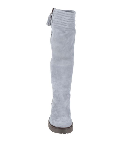 Antonio Barbato Gray Boot Leather