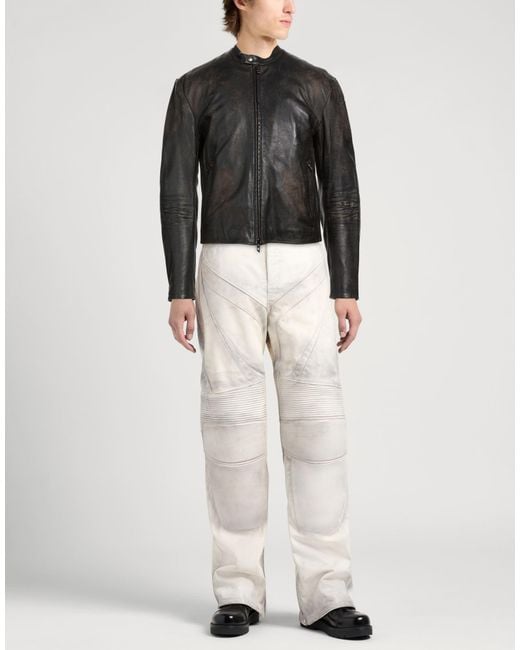 DIESEL Black Jacket Sheepskin for men