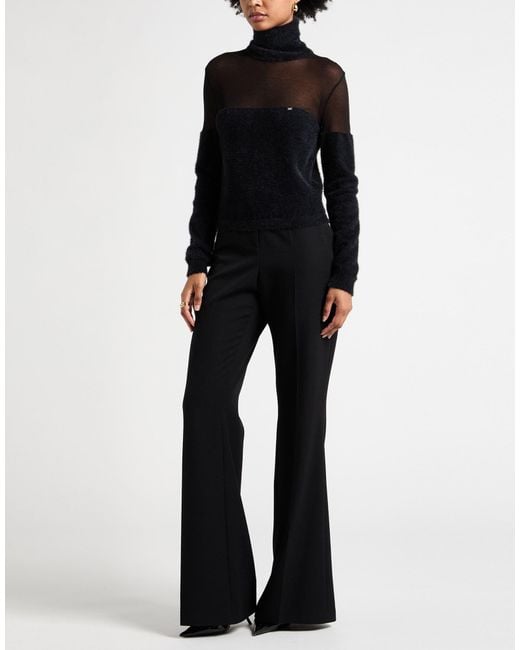 Elisabetta Franchi Black Turtleneck Polyamide, Cotton
