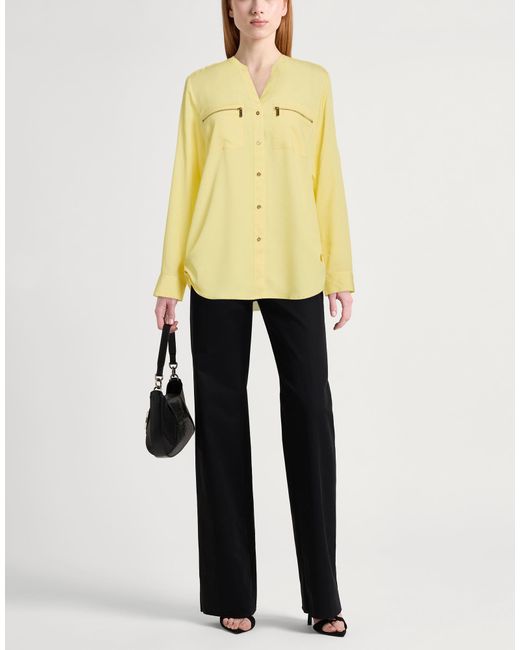 Calvin Klein Yellow Shirt Polyester