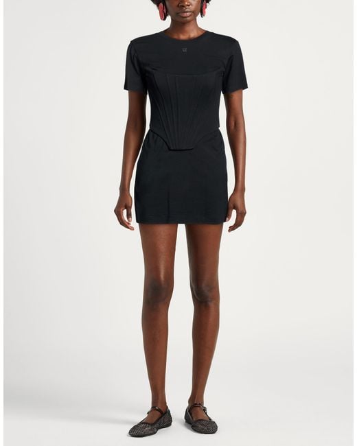 GIUSEPPE DI MORABITO Black Mini Dress Cotton