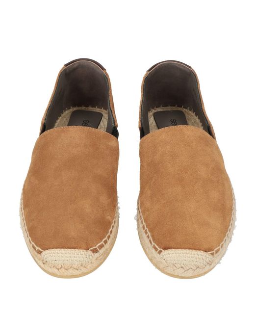 Sergio Rossi Brown Camel Espadrilles Leather for men