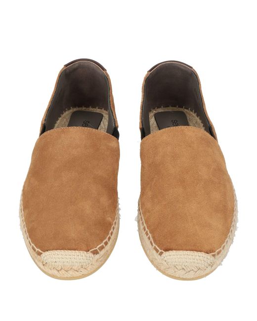 Sergio Rossi Brown Camel Espadrilles Leather for men