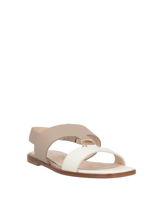 Pollini White Sandals Leather