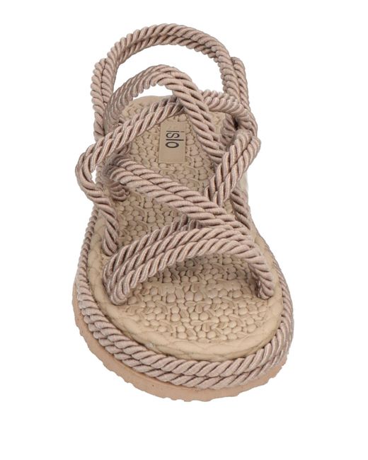 Islo Isabella Lorusso Brown Khaki Espadrilles Textile Fibers