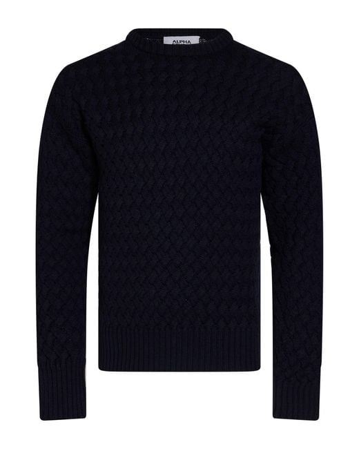 Pullover Alpha Studio de hombre de color Blue